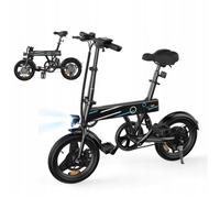 Vélo électrique pliable léger EB1 14""-Moteur 250 W-Batterie 36 V7.8 Ah-150kg-3 vitesses-Autonomie 30-40km-vélo électrique ville Noir