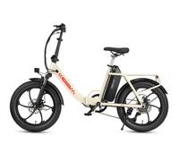 Vélo Électrique Pliable MAXTRON Mule 20"", Batterie Amovible 48V 20Ah, FatBike Ville, Blanc