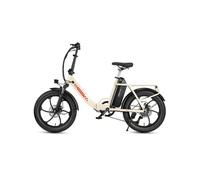 Vélo Electrique Pliable MAXTRON Mule 20", Batterie Amovible 48V 20Ah, FatBike Ville, Blanc