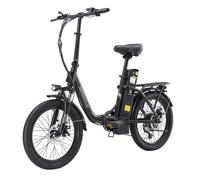 Velo electrique pliable - Noir Mat - 250W - Autonomie 80km - Batterie Li-ion 36V 18Ah - Shimano 7V