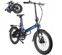 Vélo électrique pliable Onemile E1P, 250 W, 36 V 10 Ah, 25 km/h, bleu.