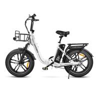 Vélo Électrique Pliable Samebike C05 Pro 500 W 36 V 13 Ah Vitesse Maximale : 35 Km/H Autonomie : 70 Km Double Suspension Freins À Disque Pneus 20 × 4 - Blanc