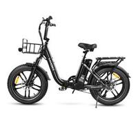 Vélo électrique pliable SAMEBIKE C05 Pro, gros pneu, 25 km/h, noir Noir