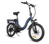 Vélo Électrique Pliable Samebike Cy20 350 W 36 V 12 Ah 32 Km/H Autonomie Maximale 60 Km 20 Pouces - Bleu Foncé