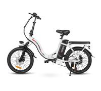 Vélo Électrique Pliable Samebike Cy20 350 W 36 V 12 Ah Vitesse Maximale : 32 Km/H Autonomie : 60 Km Roues De 20 Pouces - Blanc