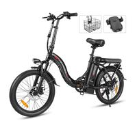 Vélo électrique pliable SAMEBIKE CY20, vélo électrique de banlieue 20'' pour adultes, moteur 350 W, batterie 36 V 12 Ah