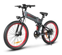Vélo Électrique Pliable Samebike Lo26 Plus 1000 W 45 Km/H 48 V 15 Ah 110 Km 26 X 3 Pouces Frein Hydraulique Vtt - Gris