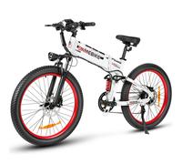 Vélo Électrique Pliable Samebike Lo26 Plus 1000 W 45 Km/H 48 V 15 Ah 110 Km 26 X 3 Pouces Frein Hydraulique Vtt - Blanc