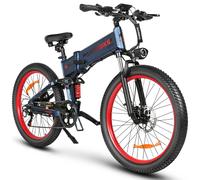 Vélo Électrique Pliable Samebike Lo26 Plus 1000 W 45 Km/H 48 V 15 Ah 110 Km 26 X 3 Pouces Frein Hydraulique Vtt - Bleu