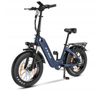 Vélo Électrique Pliable Ttgo F6 250w 25 Ah, 25km/H Autonomie De 90 À 150 Km, 20 X 4 Points, 2025 - Bleu