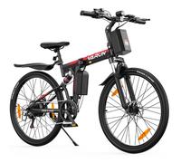 Vélo électrique pliable VARUN M26-3 PRO, batterie 48 V 7,8 Ah, suspension intégrale - rouge