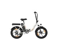 Vélo Electrique Pliable ZAZAWORK C16, 48V 16Ah, Pneus 20×3.0, Blanc