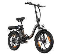 Vélo Électrique Pliable ZAZAWORK C16 Moteur 250W Batterie 48V16AH Pneus 20×3.0 Freins Disque 7 Vitesses Noir