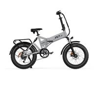 Vélo électrique pliant avec Fatbike 20" | Batterie 48 V 16,5 Ah Autonomie 80-120 km | Moteur 250 W 80 Nm Couple | Freins hydrauliques 7 vitesses | Triple suspension | Porte-bagages inclus - Kaki