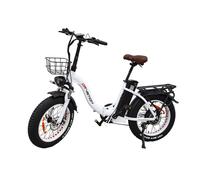 Vélo électrique pliant CT20, moteur 250 W, batterie 48 V 10 Ah - Blanc