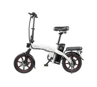 Vélo Électrique Pliant DYU A5 14 Pouces 25km/h - Moteur 350W Batterie 48V7.5Ah Freins à Disque - Blanc