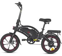 Vélo Électrique Pliant DYU D16 16 Pouces 25km/h - Moteur 250W Batterie 36V6Ah Freins à Disque - Noir