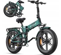 Vélo Électrique Pliant Engwe Engine Pro 2.0, 1200w, 52v16ah, Pneus 20 X 4 Pouces, Freins À Disque Hydrauliques, Transmission Shimano Altus 8 Vitesses, Autonomie De 110 Km - Vert