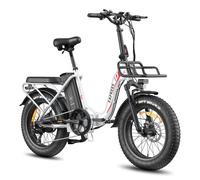 Vélo électrique pliant FAFREES F20 Max avec batterie LG 48 V 30 Ah et écran LCD - Blanc