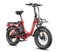 Vélo électrique pliant FAFREES F20 Max avec batterie LG 48 V 30 Ah et écran LCD - rouge