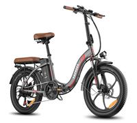 Vélo électrique pliant FAFREES F20 Pro avec batterie 20 Ah, pneus larges 20 pouces, 7 vitesses - Gris