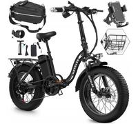 Vélo électrique pliant KETELES KF9 -batterie 48V 35Ah -moteur 1000W-pneus larges-Autonomie 150km avec pneus 20""*4.0 VTT homme