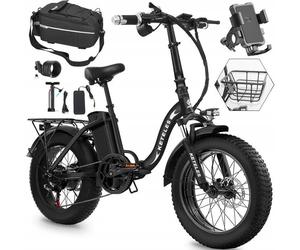 Vélo électrique pliant KETELES KF9 -batterie 48V 35Ah -moteur 1000W-pneus larges-Autonomie 150km avec pneus 20""*4.0 VTT homme