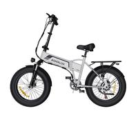 Vélo électrique pliant KOOLUX BK10S, moteur 750 W, vitesse maximale 45 km/h, batterie 13 Ah, pneus 20 x 4, 7 vitesses, Blanc
