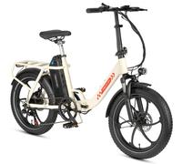 Vélo électrique pliant Maxtron MULE, moteur 250 W, batterie amovible 48 V 20 Ah - Blanc