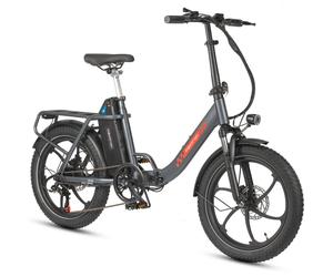Vélo électrique pliant Maxtron MULE, moteur 250 W, batterie amovible 48 V 20 Ah - Gris