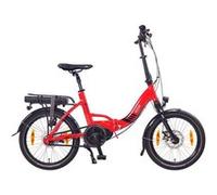 Vélo électrique Pliable NCM Paris Max, Taille 20'', Batterie 36V14Ah, 504Wh, 8 vitesses, Rouge