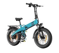 Vélo électrique pliant PIXAR F2 avec batterie 48 V 15 Ah et dérailleur Shimano 7 vitesses - bleu