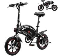 Vélo Électrique Pliant Portable De 14 Pouces, Dyu Df3 Avec 3 Modes De Conduite, Pédales D'assistance, Hauteur Réglable Multicolore
