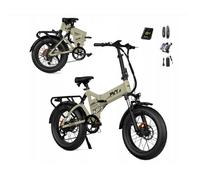 Vélo Électrique Pliant PVY Z20 Plus,Beige jaune, Gros Pneus 20 * 4,0 Pouces, 1000 W, Vitesse 50 km/h, 16 Ah, Autonomie 80-120