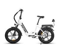 Vélo Électrique Pliant RATTAN LF Pro 20” Fat Bike, Batterie 48V 18Ah, Blanc Blanc