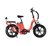 Vélo Électrique Pliant RATTAN LF Ultra - Batterie Amovible, 40,5Ah, Fat Bike 20” pour Femme, Rouge