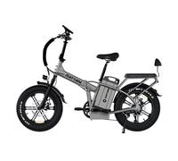 Vélo Électrique Pliant RATTAN LM Ultra, Batterie 40,5Ah, Autonomie 200 km, Fat Bike 20”, Gris