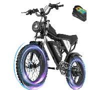 Vélo électrique pliant Ridstar Q20 20 : Moteur 1000 W, batterie 48 V 20 Ah, freins hydrauliques et pneus larges