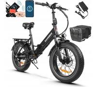 Vélo Electrique Pliant Samebike LOTDM200-II - 750 W - 48 V 13 Ah - Vitesse Max40 km/h, Vélo Electrique Fat Pneus - NFC - Noir