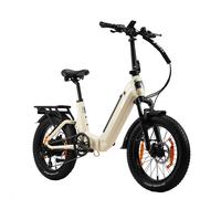 Vélo électrique pliant TTGO F7, batterie 48 V 15 Ah, freins à disque hydrauliques - Blanc