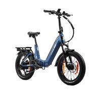 Vélo électrique pliant TTGO F7, batterie 48 V 15 Ah, freins à disque hydrauliques - bleu
