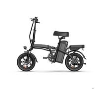 Vélo électrique pliant URLIFE F1L, 14 pouces, batterie amovible 48 V 7,5 Ah, noir