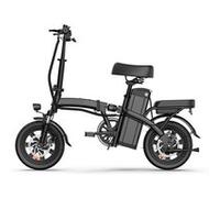 Vélo électrique pliant URLIFE F1L, 14 pouces, batterie amovible 48 V 7,5 Ah, noir noir