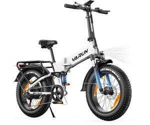 Vélo électrique pliant VARUN S20-2 tout suspendu 20 pouces avec batterie 48 V 13 Ah