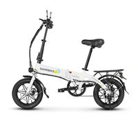 Vélo Électrique Portable Samebike Yinyu14 Pour Les Trajets Quotidiens, Puissance 350 W, Tension 36 V, Capacité De Batterie 7,8 Ah, Vitesse Maximale 25 Km/H, Autonomie 30 Km, Blanche