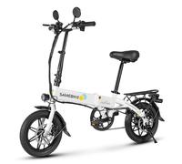 Vélo électrique pour adulte SAMEBIKE YINYU14, vélo électrique pliable de 14 pouces avec écran LCD 350 W 36 V 7,8 Ah