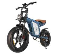 Vélo Électrique Puissant 1500w Deux Moteurs - Batterie 48v 23ah - Autonomie 100km - Shimano 7 Vitesses - Pneus 20x4.0 Multicolore