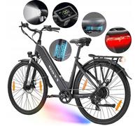 Vélo Électrique - Puissant 250W - Autonomie Jusqu'à 120km - TTGO HZ-28ST - Charge 120kg - Pneus 700C*45C - Noir