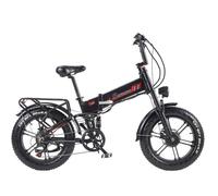 Vélo électrique RANDRIDE, Dual Moteur 500W*2 Batterie 48V20Ah Pliage VTC 25KM/H Autonomie 70KM 20* 4.0 CST F/R Tout-Suspendu, Noir
