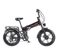 Vélo électrique RANDRIDE, Moteur 500W Batterie 48V17Ah Pliage VTC 25KM/H Autonomie 70KM 20* 4.0 CST F/R Tout-Suspendu, Noir